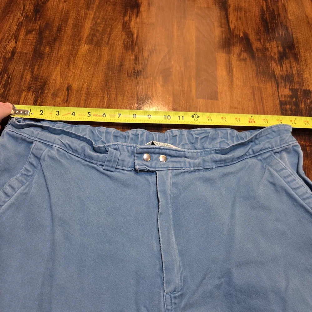 Y2k Vintage German Workwear Kübler WorkWear Cargo Pants Light Blue SZ EU 52